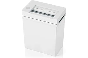 IDEAL 2245 Destructeur de documents, niveau de sécurité P-2, coupe fibres de 4 mm, capacité de 11 feuilles, corbeille de 20 litres, détruit également les trombones/agrafes et les cartes de crédit