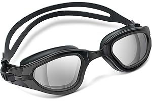 Jmbabe Swimming Goggles, Anti Fog No Leakage Clear Vision UV Protection Anti Slip Swim Goggles with Protection Case and Soft Silicone Nose Bridge for Adult Men Women Youth