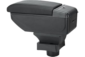 ZENVI Repose-bras Compatible with Citroen C4 Accoudoirs 2004-2009 Console Centrale Accoudoir Bicouche Espace Rangement Peut Etre Utilisé Comme Coudière