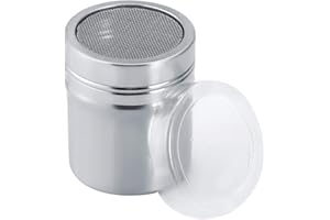 BEUFEE Saliera e Pepiera, Spargisale in Acciaio Inox Spargisale da Cucina Salt Shaker Saliera e Pepe Dispenser Pepiera Saliera in Acciaio Inossidabile con Coperchio Misto Set Sale e Pepe(S)