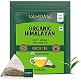 VAHDAM, Organic Himalayan Green Tea Bags (50 Green Tea Bags) Non-GMO, Gluten Free | Naturally High Grown Green Tea | Earthy & Smooth | Resealable Ziplock Pouch | Plant - Based Pyramid Tea Bags