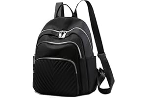 Travistar Backpack Womens, Women's Fashion Backpacks Nylon Casual Small Ladies Backpack Lightweight Travel School Rucksack Daypacks for Ladies & Girls, Black