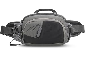 Vroomoto Vätskebä Midjepaket Löpbä Fanny Pack Vattenflaskhållare Justerbart Midjebä Blixtlåsfickor Andas Mesh-rygg för Löpning Promenad Vandring Cykling