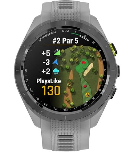 Garmin Approach S60 - Montre GPS de Golf - Noir avec bande de