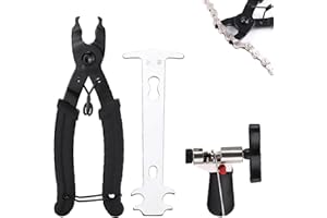 QNENEAM Bike Chain Tools Set, Chain Link Pliers, Chain Breaker Splitter, and Chain Wear Inspection Caliper for 6/7/8/9/10/11 Speed Chain Repair Tool for Road, Mountain, and Sports Bikes, Bike Maintenance Kit