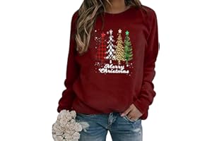 PEUIGNAO Pull de Noel Sapin Femmes Pull Noël Femme Grande Taille Ugly Christmas Jumper Pull Moche Noel Femme Drole Pullover Moche Sweat Noel Pulls Moches de Noel Sweatshirt Rigolo Pull Over Noel Sweat-Shirt