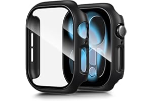 LK 2 Stück Schutzhülle Kompatibel mit Apple Watch Series 11 46mm Displayschutz hülle, [9H Härte hülle] [HD Klar] Voller Schutz, Kratzfestes Hard PC Protector Cover für iWatch Series 11 46mm-Schwarz