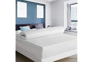 REAL CONFORT Topper Viscoelástico | Fabricacion Española | Topper para Colchón Nucleo de Viscoelastica | 105 x 190cm | Grosor 5CM | Sobrecolchón Hipoalergénico Transpirable | Mejora Circulacion Sanguinea