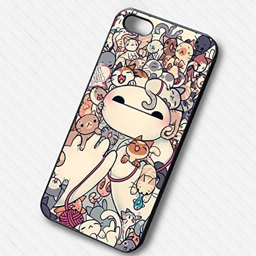 Cute Cats And Baymax for Iphone 6 and Iphone 6s Case O0G7EG