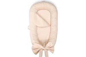 EAQ Baby Nest Pod for Newborn,Baby Sleep Pod Soft Breathable 100% Cotton Napping or Traveling for 0-12 Months,Travel & Baby Essential Gift for Newborn