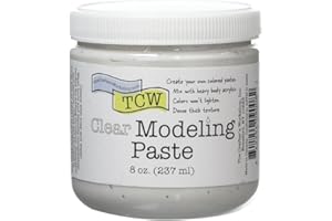 THE CRAFTER'S WORKSHOP The Crafters Workshop Clear Modeling Paste 8 oz, Synthetic Material, 7.3 x 7.3 x 8 cm