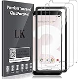 LK Schutzfolie Schutzfolie kompatibel mit Google Pixel 3, 3 Stück, 9H Härte Schutzfolie, HD Klar Displayschutzfolie, Kratzen 