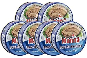 Manná Paté de Sardinha sardinpastej från Portugal, förpackning med 6 (6 x 65 g)