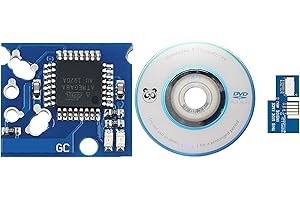 HUAYUWA Kit di aggiornamento del gioco (blu, versione: PAL) Adatto per GameCube SD2SP2 Mircro SD Card Adapter SDLoad SDL TF Card Reader XENO Chip Mini Disc Ricambi