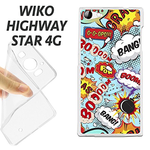 K192 FUNDA CARCASA WIKO HIGHWAY STAR 4G BLANDA GEL TPU DIBUJO COMIC VINETA COLORES DIVERTIDA reviews K192 FUNDA CARCASA WIKO HIGHWAY STAR 4G BLANDA GEL TPU DIBUJO COMIC VINETA COLORES DIVERTIDA