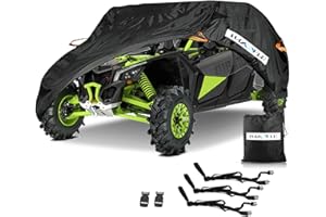 HAYCOVER Funda Impermeable para UTV, Material de Tela Oxford Resistente al Agua para Polaris RZR Pro XP 4 Yamaha Can Am Maverick Arctic Cat Textron Off Road 4-6 Passenger