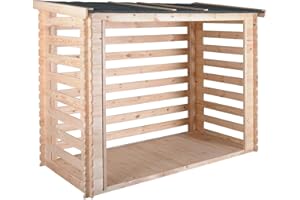 BURGER Abri bûches avec Plancher Côme - 180 x 127 cm - Cerland