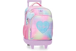 Enso Free Spirit Mochila escolar mochila infantil fabricada en Poliéster, Tirantes anchos y ajustables que se adaptan, bolsillo frontal.