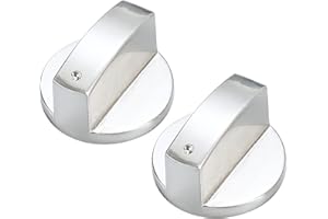 DOANTE 2 Piezas Manija perillas mando para Horno,Perillas de control universales 6mm Pomo,Mandos Cocina Gas Botones de Interruptor, Giratorio Perillas de Control,Piezas y Accesorios para Reemplazo