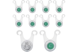 Agatige Camping-Seil-Hängeleuchte, 10 Stück LED-Silikon-Camp-Zeltschnur-Seil-Warnschutzleuchten Outdoor-Freizeitzubehör Für Camping