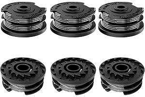 Viilich 6 bobinas de hilo compatibles con cortabordes Bosch AdvancedGrassCut 36 ART 30-36 LI ART 24 ART 24 ART 24 ART 27 ART 27 + ART 30 ART 30+, hilo de nailon de repuesto para F016800351
