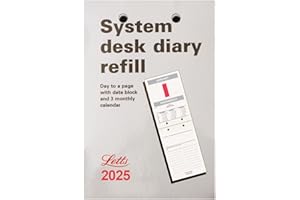 Letts of London System Desk diary refill 2025