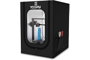 YOOPAI Copertura Stampante 3D per Creality Ender 3/ Ender 3 V2/ Ender 3 Pro/Anycubic/Elegoo Stampante 3D, Ignifuga e Antipolvere Custodia per Stampante 3D a Temperatura Costante 550 * 650 * 750mm