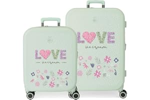 Enso Ice Cream Equipaje infnatil ABS,Cierre TSA, Ruedas Dobles, tamaños.
