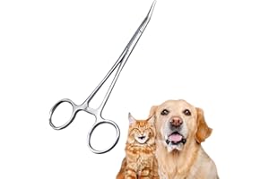 BNOYONERAS Pinzette per Peli e Orecchie, Morsetto Dritto, Pinza Emostatica per Animali Domestici