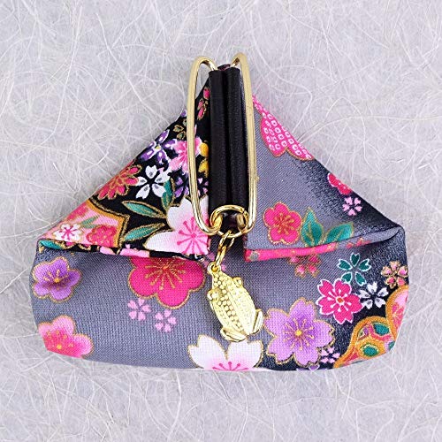 Preisvergleich Produktbild Geldbörse Schwarzgrau, mit Frosch-Druckknopfverschluss