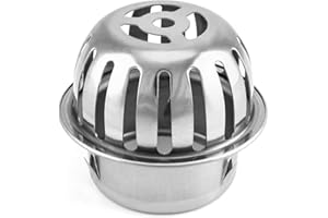 QWORK Protege Gouttiere en 304 Acier Inoxydable, Filtre de Gouttière 83mm pour Éviter les Blocages