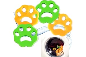 NANQUAN Tierhaarentferner Waschmaschine,4 Pack Wäsche Haarfänger Waschmaschine,Katzenhaarentferner Waschmaschine,Tierhaar Fusselpfote für Hundehaar Katzenfell und alle Haustiere