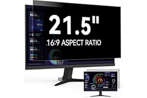 PROTESCREEN Pellicola Privacy 21,5 Pollici 16:9, Monitor Filtro Privacy Schermo Compatibile con HP/dell/Acer/Lenovo/Thinkpad/Samsung/ASUS, Rimovibile Antiriflesso Pellicola Protettiva Schermo per 21.5"