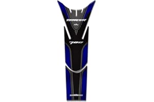 Resin Bike Adesivi Moto Compatibile con Yamaha Tracer 700 2016 2020. Protezione Paraserbatoio da Urti e Graffi. Adesivo 3D Resinato per Serbatoio Moto - Blu Metallizzato