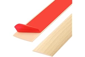 ZTOWOTO 200cm PVC Threshold Strip,Floor Transition Strips,Carpet Door Trim Strips, Laminate Floor Cover Strips, Self Adhesive Floor Door Divider Strip (200cm-5cm-Oak)