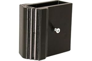 DRUCK SOLUTIONS Leiterfuss Ersatzfuss für Traversen Aussenschuh in verschiedenen Größen aus TPU UV-Resist passend für viele Leitertypen Holmgrößen Anti Rutsch Bodenschohnend Ersatzfuß weich inkl. Bohrschraube (50x22)