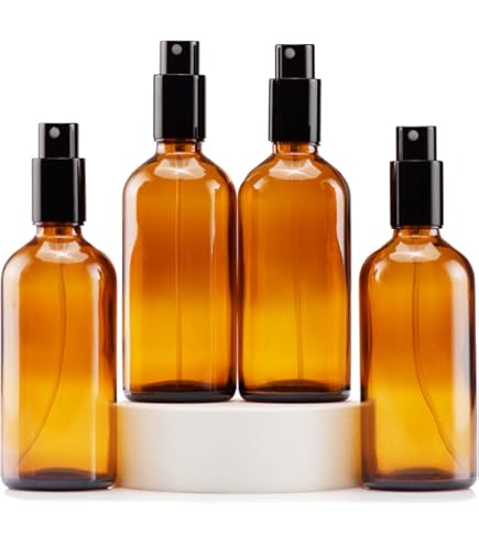 YIZHAO Flacon Compte Gouttes 100ml, Noir Flacon Huile Essentielle Vide Avec Pipette Verre, Pour Huile Essentielle, Aromathérapie, Laboratoire, Massage, Cosmétique, Voyage - 9 Pcs