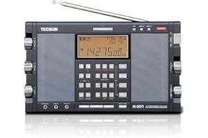SIHUADON TECSUN H-501 Radio Portátil Multibanda Sintonizada Digital FM LW MW SW SSB Estéreo con Reproductor De Música De Altavoces Duales
