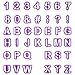 Anpro Ausstechformen, Fondant Ausstecher, Auswerfer, Stempel mit Buchstaben,Zahlen, Sonderzeichen. Tortendeko, Kuchendekorationsset für Fondant, Kekse, Kuchen, Torte, Gelee, Desserts, 40 teilig