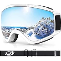 findway Masque de Ski, Lunettes de Ski pour Adulte Homme Femme Jeunesse Junior OTG Masques de Snowboard, Anti buée, 100% Anti