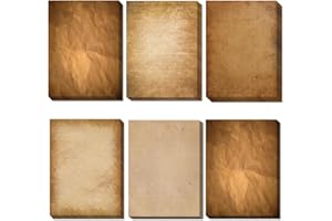 ZEPIQOR 48 fogli di carta pergamena, pergamena per scrivere vintage double face 285 mm x 210 mm - Adatto per stampanti a getto d'inchiostro, laser e fotocopiatrici, anche scrivibile a mano