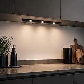 Şarjlı Sens&ouml;rl&uuml; LED Dolap İ&ccedil;i Aydınlatma 40,5 cm, 3W Ultra Slim Tezgah Altı Lamba, 3 Renk Işık Se&ccedil;enekli, Dimlenebilir, USB Ş