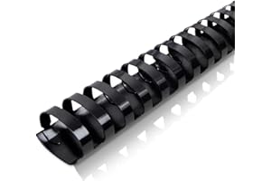 ‎RAYSON RAYSON Bindekämme, 250 Blatt, 21 Ring, 32 mm, A4, Schwarz, Packung mit 28 Stück