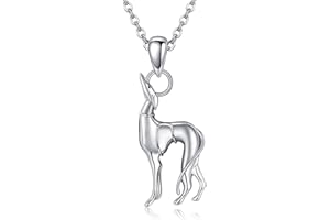 JERWLI Greyhound Collana in argento Sterling 925 Greyhound Gioielli Greyhound Regali Greyhound Collana per ragazze e donne per cani gioielli per animali domestici