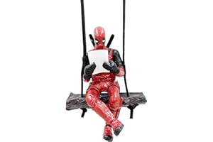 BJPERFMS Deadpool Adorno Colgante de Coche, Deadpool Adorno Coche Retrovisor, Deadpool Colgante Columpio Coche, Deadpool Retrovisor Decoración Interior, para Espejos de Coche, Puertas, Hogar