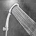 Produktbild Duschkopf, omorc Duschkopf mit Schlauch und spart Wasser, 5 Modelle von Spray verstellbar, silber