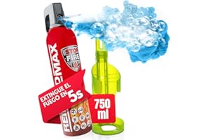 notlok Safety Work - 750g Aerosol Extintor Casa + Soporte de Pared | Incendios A B F + E <1000 V | Extintor Coche, Extintor Cocina, Extintores para Oficinas y Lugares de Trabajo, Extintores Pequeños