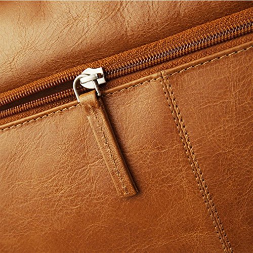 dbramante1928 Marselisborg Hochwertige Messenger Bag Ledertasche mit Verstellbarem Schultergurt für Laptops und Apple MacBooks bis 14″ – Hellbraun (Tan) - 5