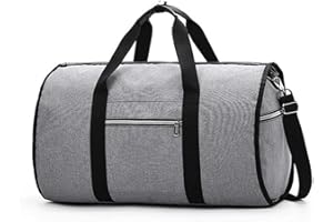 Anseom Housses de Costume de Voyage Sac À Vêtements pour Voyage Housses de Vêtements pour Transport Sac de Costume Sacs de Voyage Sac de Sport Poches de Rangeme Sac de Protection pour Costumes, Gris