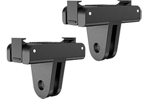 Vkesen Soporte adaptador de liberación rápida para DJI Osmo Action 5 Pro/4/3, soporte de adaptador magnético compatible con Osmo Action 5 Pro, Osmo Action 4, Osmo Action 3 (paquete de 2)
